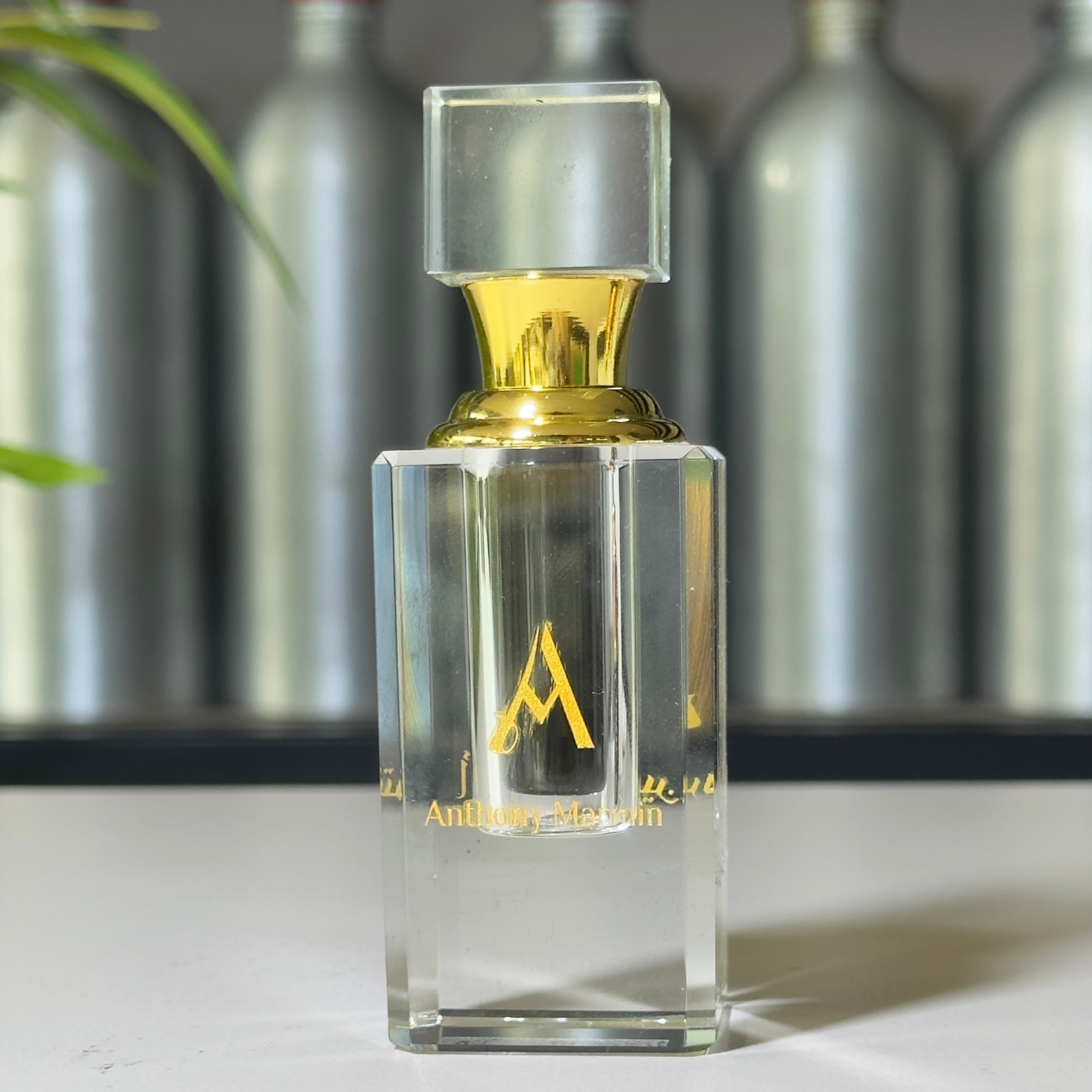 Gotham Nightfall perfume oil by Maison Anthony Marmin, dark smoky, notes of Dark Smoky Accords, Leather, Amber, Patchouli and Oud Nagaland (India), alcohol-free attar