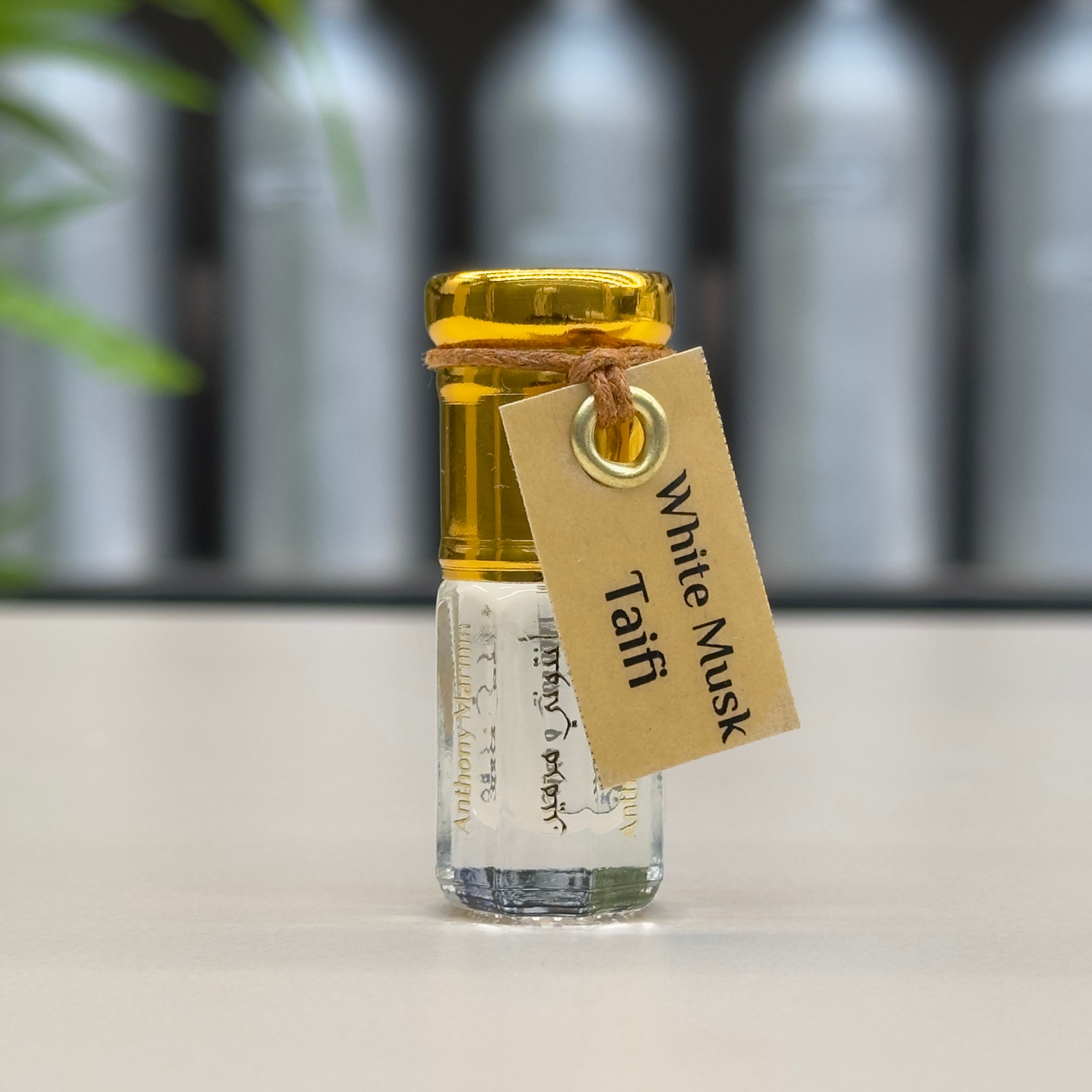 White Musk Taifi perfume oil by Maison Anthony Marmin, floral musk, notes of Taif rose, frankincense, ambrette and powdery musk, alcohol-free attar